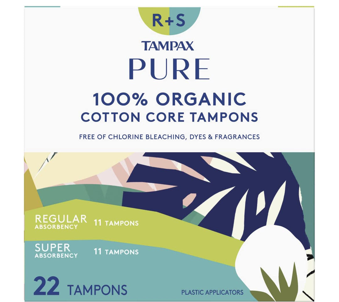 Tampax PURE COTTON 22-pack (11 Regular/11 Super)