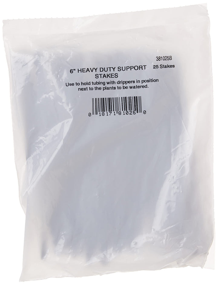 381025B Heavy Duty Support Stakes, 6-Inch, 25 Per Bag