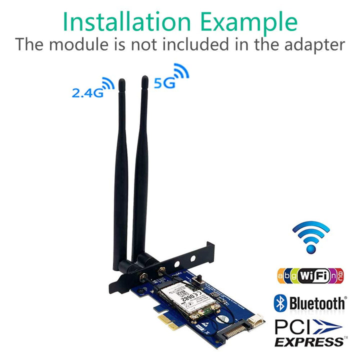Mini PCI-E PCI Express to PCI-E 1x Adapter with SIM Car
