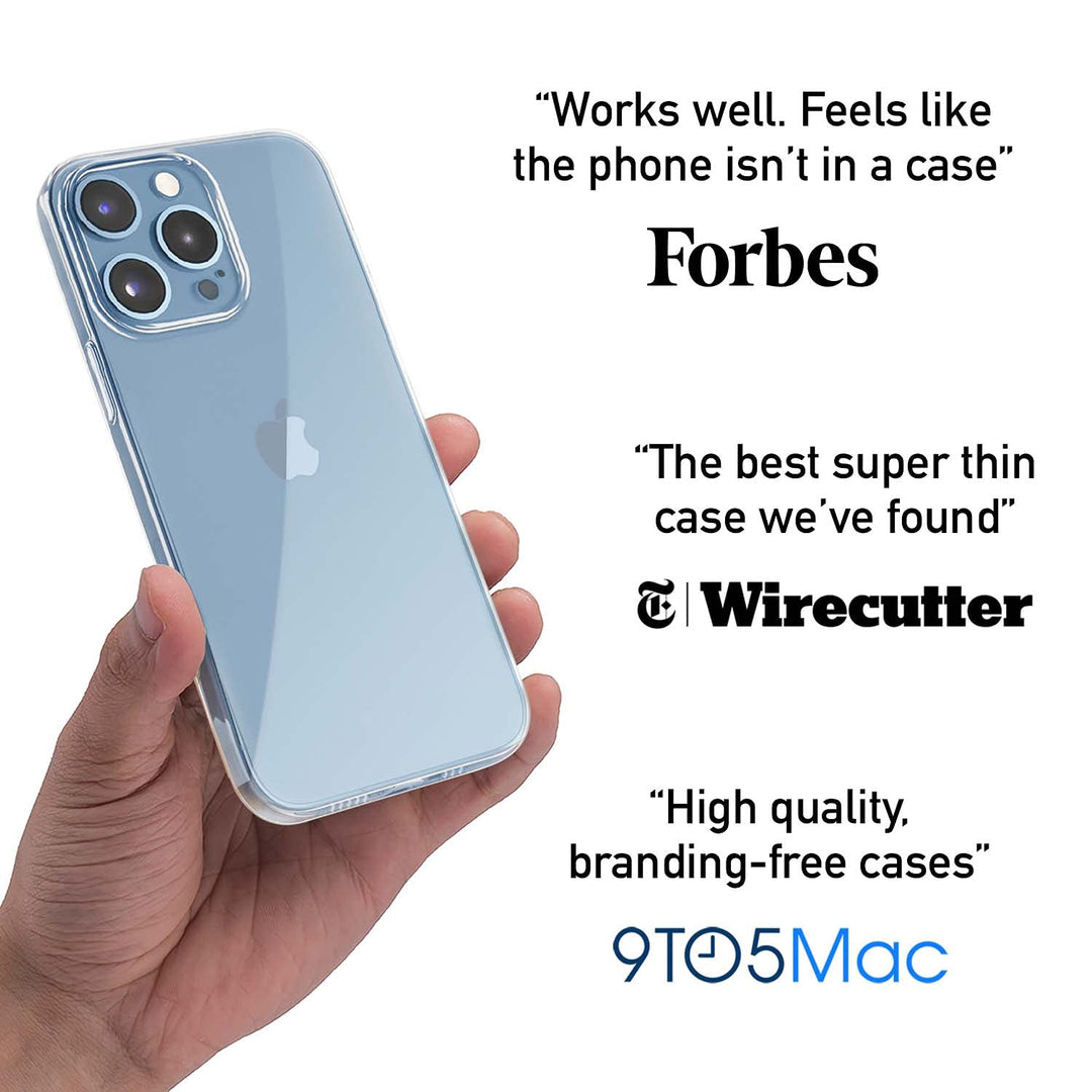totallee Clear iPhone 13 Pro Max Case, Thin Cover Ultra