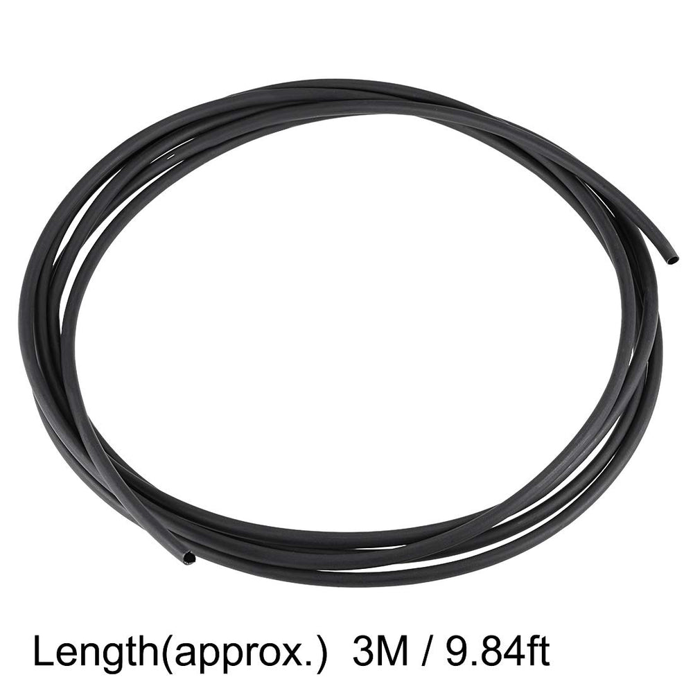 Heat Shrink Tubing, 3/16(4.8mm) Dia 8.9mm Flat Width 3:1 Rate Shrinkable Tube Cable Sleeve 10ft - Black