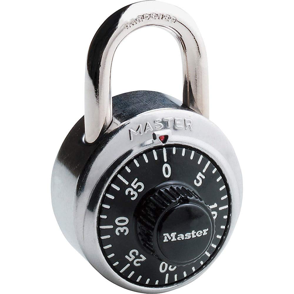 1500D Locker Lock Combination Padlock, 1 Pack, Black