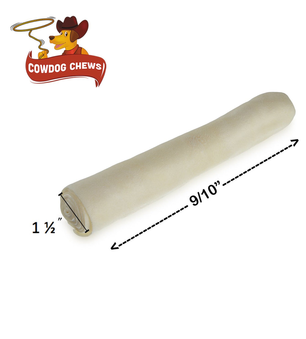 Retriever roll 9-10 inch All Natural Rawhide Product (40 Pack)