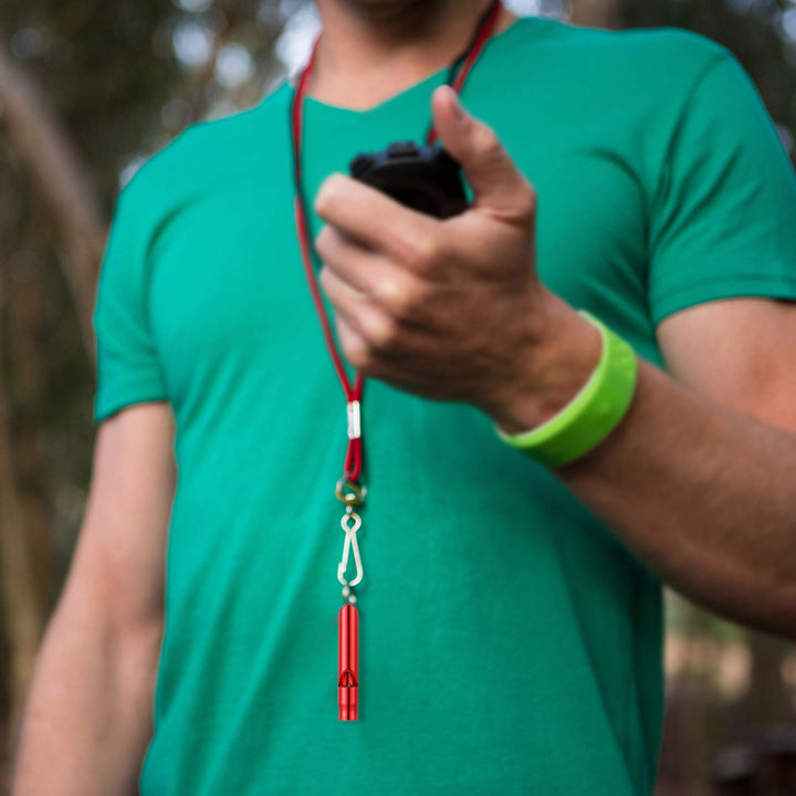49 Pieces Emergency Whistle with Keychain, Aluminum Keychain Whistle Emergency Survival Whistle Key Chain for Outdoor Camping Hiking Boating Hunting Fishing, 7 Colors