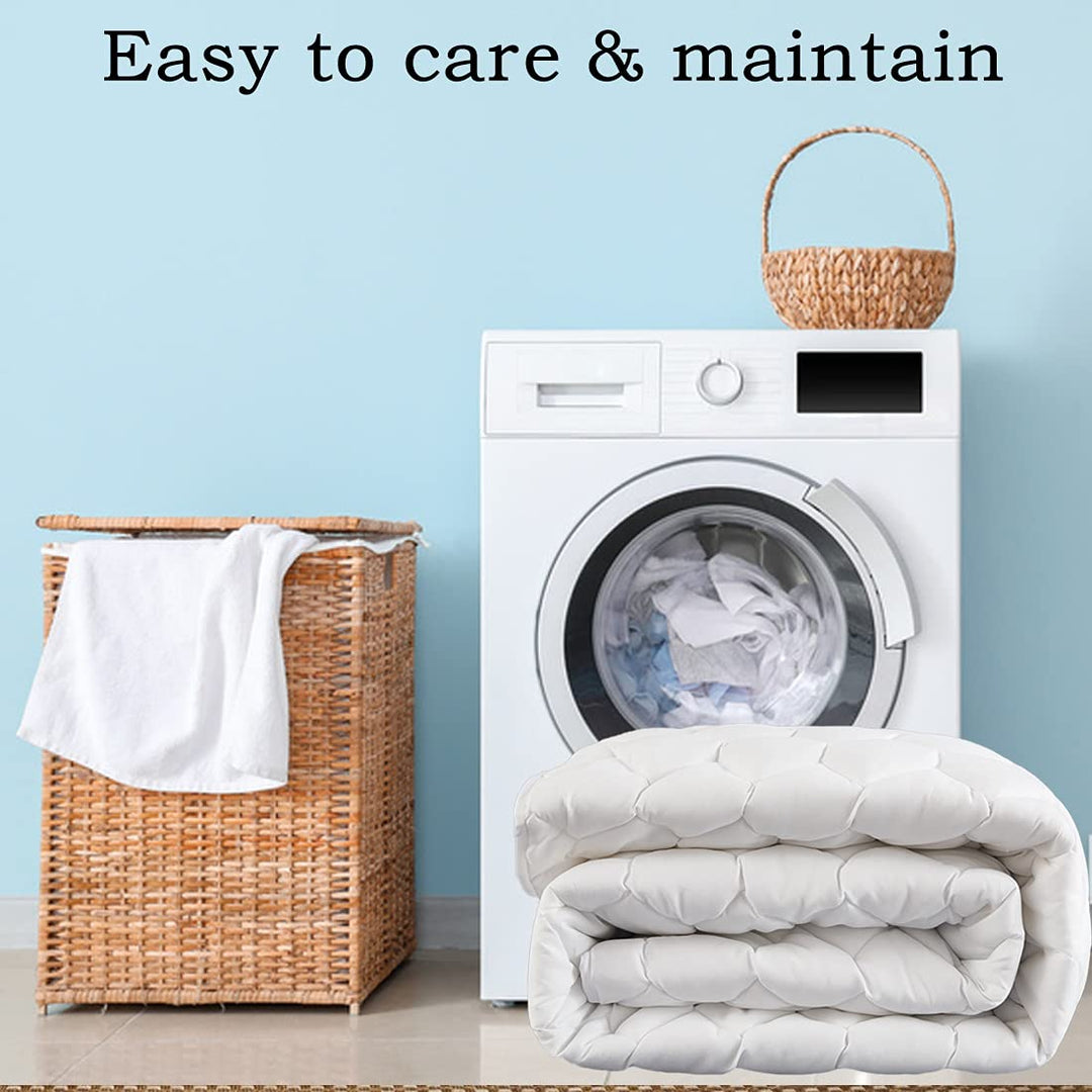 Waterproof Mattress Pad, Full Size Quilted Fitted Mattress Pad, 100% Waterproof Breathable Soft Mattress Protector Stretches up to 8-18 inches, Cooling Mattress Topper for Full Size Bed