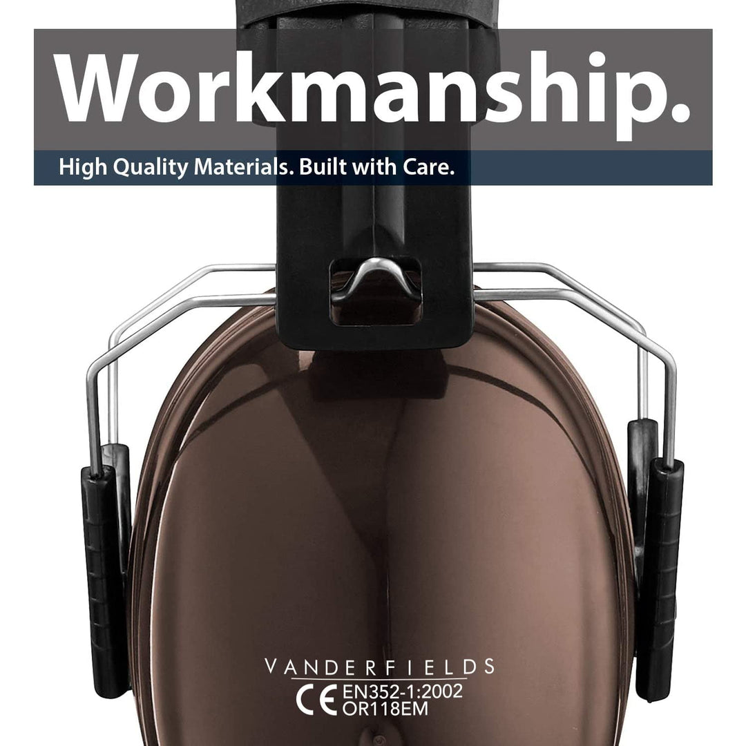 Hearing Protection Ear Muffs for Noise Reduction, 33dB Certified, Noise Cancelling Safety Ear Protection for Shooting, Adult Headphones for Lawn Mowing, DIY, Construction, Woodworking