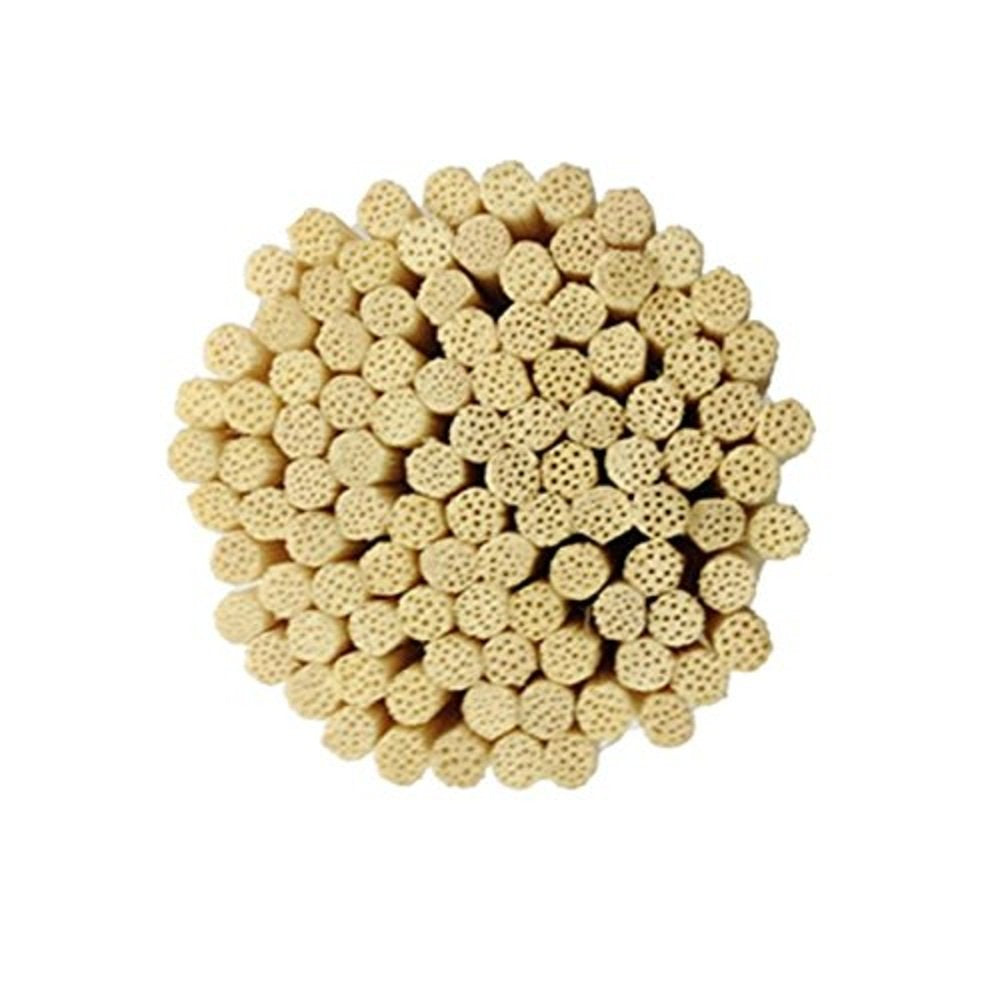 100PCS Reed Diffuser Sticks-Natural Rattan Wood Sticks Reed diffusers-Reed Sticks-Replacement for Aroma Fragrance reeds for Essential Oil diffusers Refills (7*3mm Primary Color)
