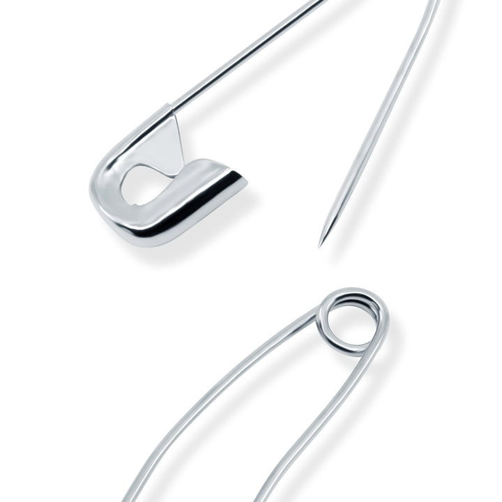3013 Curved Basting Safety Pins, Size 3 (40-Count), Nickel