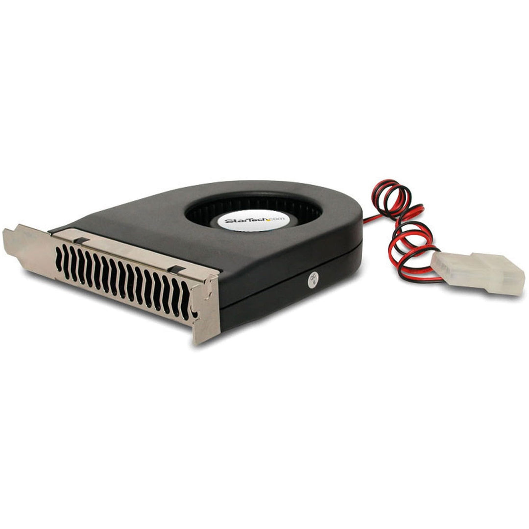 Expansion Slot Rear Exhaust Cooling Fan with LP4 Connector (FANCASE), Black, 1 Count (Pack of 1)