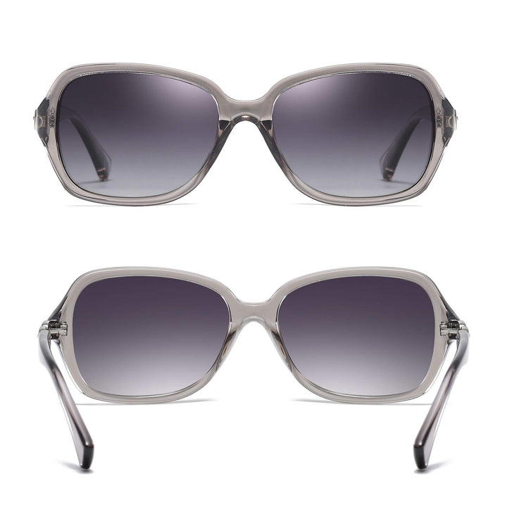 AOMASTE Retro Square Polarized Sunglasses for Women UV4