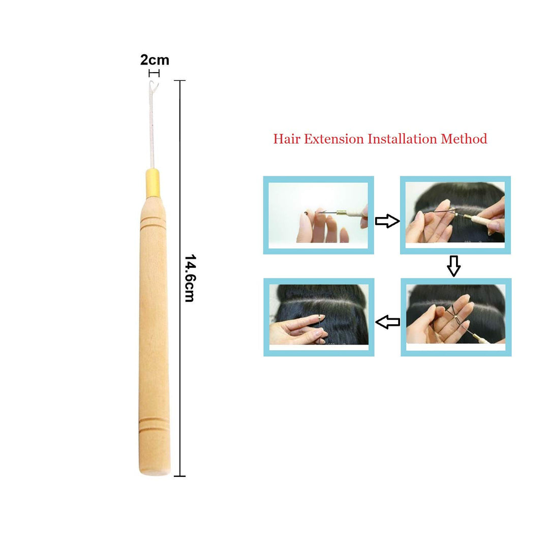 Latch Hook Crochet Needle for Dreadlock Extensions Pulling Microneedle for Tinsel Hair Extension,Embroidery needles,Feather and Dreads Installation