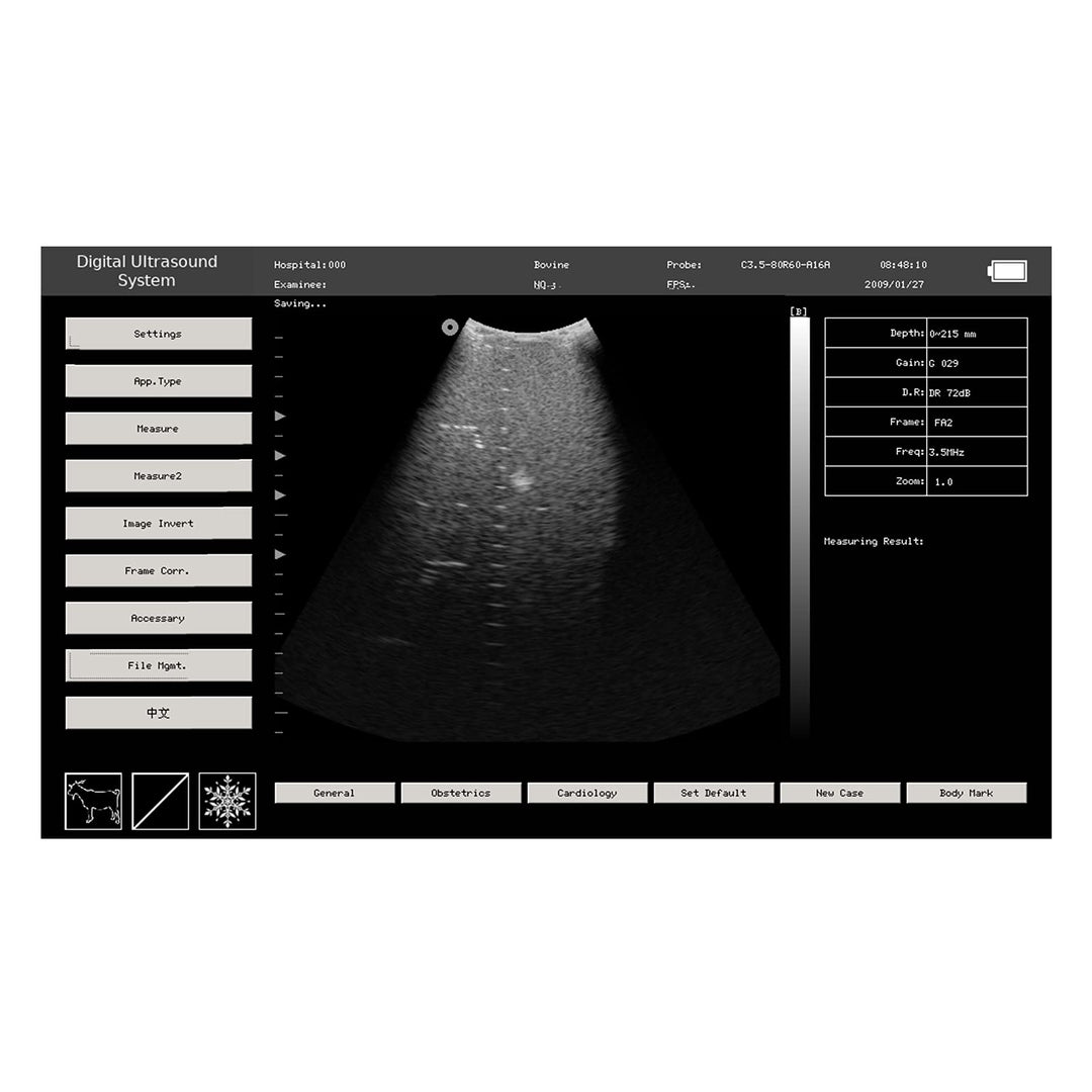 Veterinary Portable Ultrasound Scanner For Pregnancy Check On Animals Horse Equine Goat Sheep Dog With 3.5MHz Convex Probe