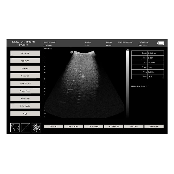 Veterinary Portable Ultrasound Scanner For Pregnancy Check On Animals Horse Equine Goat Sheep Dog With 3.5MHz Convex Probe