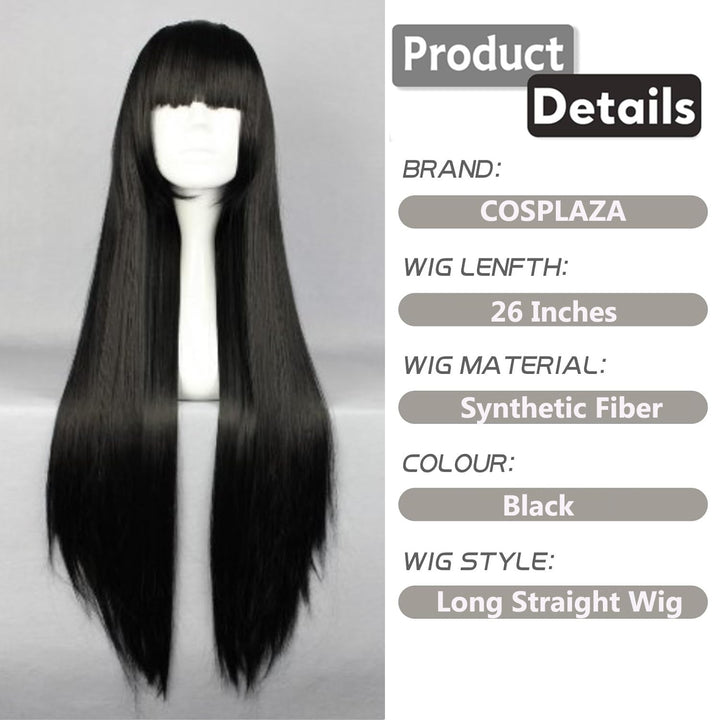 Cosplaza Cosplay Wigs 80cm Long Straight Enma Ai Hell G