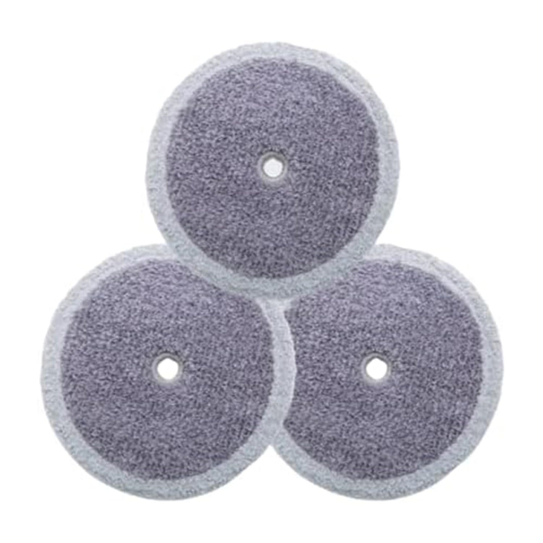 Replacement Accessory of Three-Spin and Edge, Washable Mother Yarn Mop Pads for Robot (6pcs)