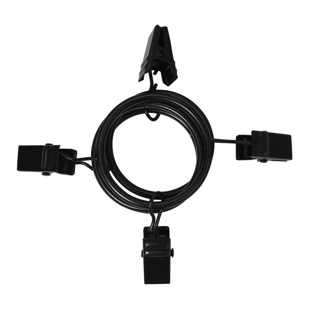 AMZSEVEN 40 Pack Curtain Rings with Clips, Drapery Clip