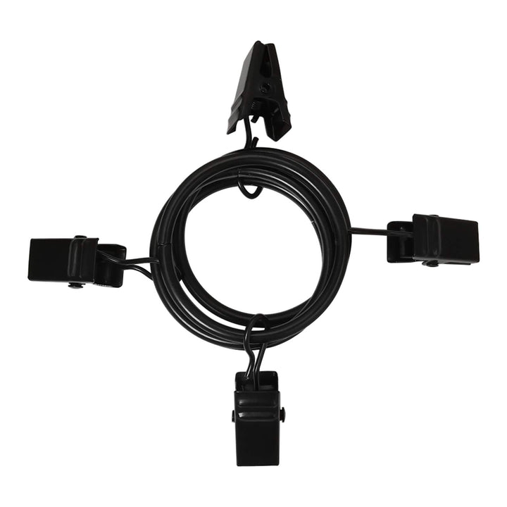 AMZSEVEN 40 Pack Curtain Rings with Clips, Drapery Clip