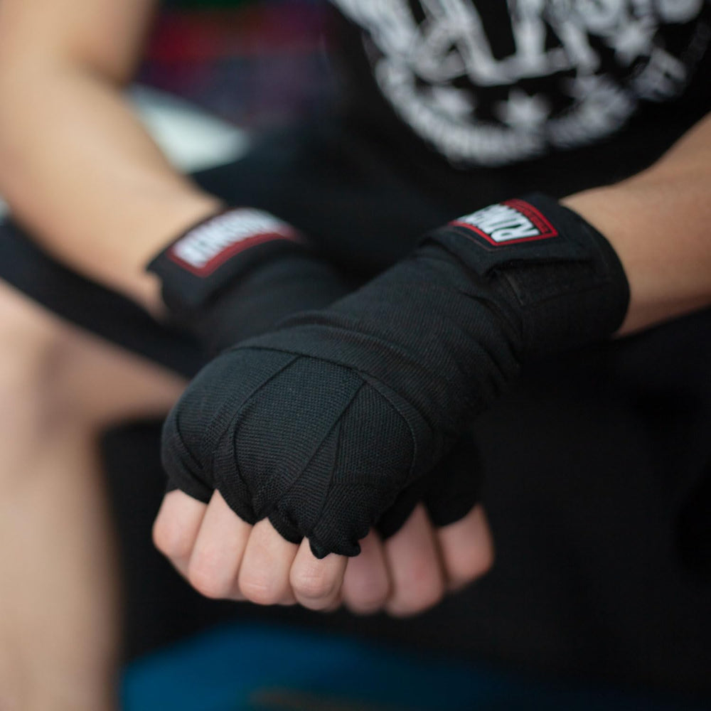 Mexican Style Boxing Hand Wraps (Pair), White , 180-Inch
