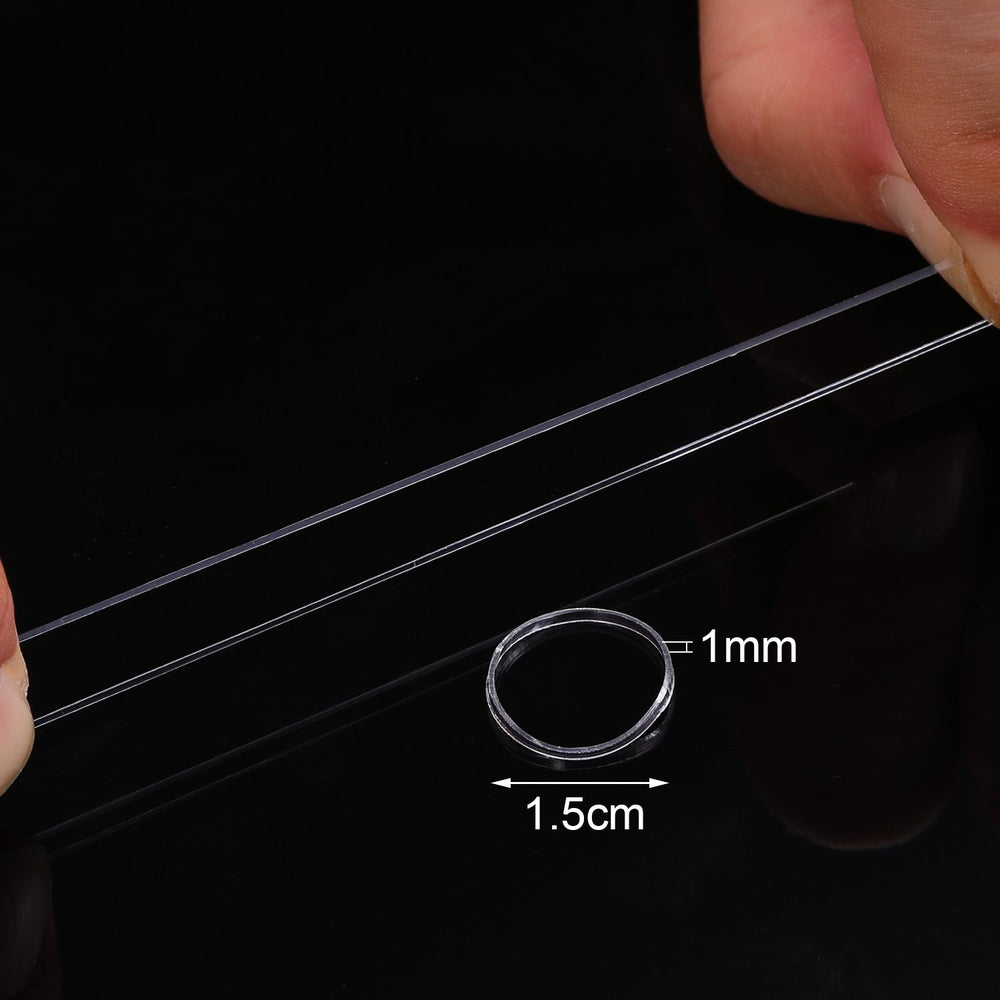 Pack of 1000 Mini Rubber Bands Soft Elastic Bands for Kids Hair, Braids Hair, Wedding Hairstyle and More (Clear)