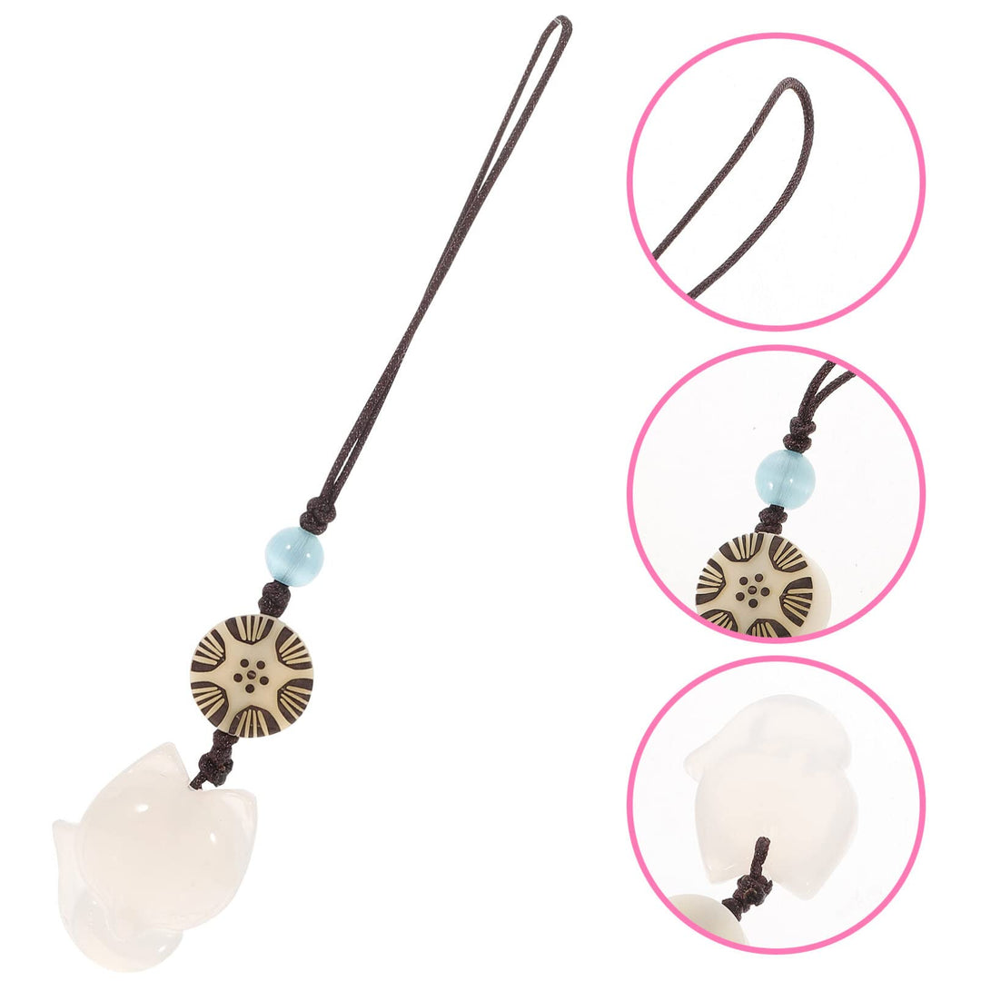 Hemobllo Cell Phone Strap Cartoon Fox Phone Charm Key C