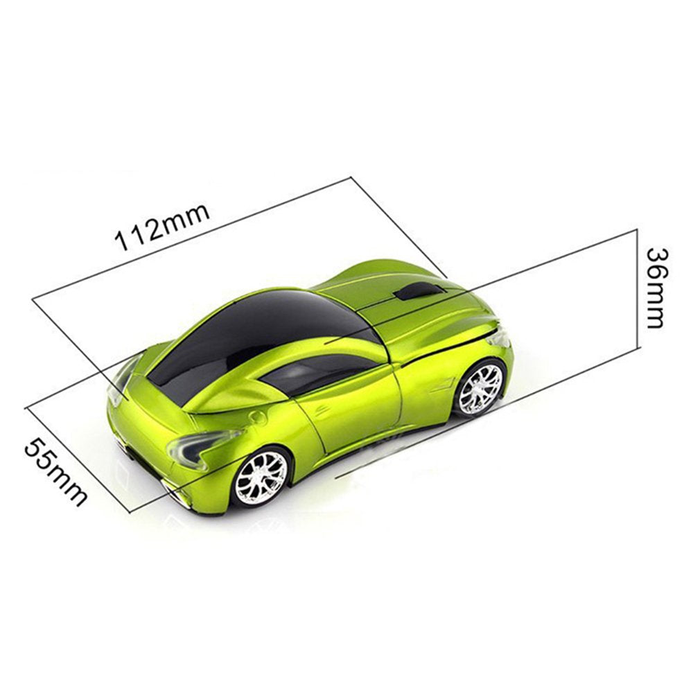 Sports Car Mouse Wireless Mouse Computer Mice Laptop Optical Gaming Mouse Red (Red)