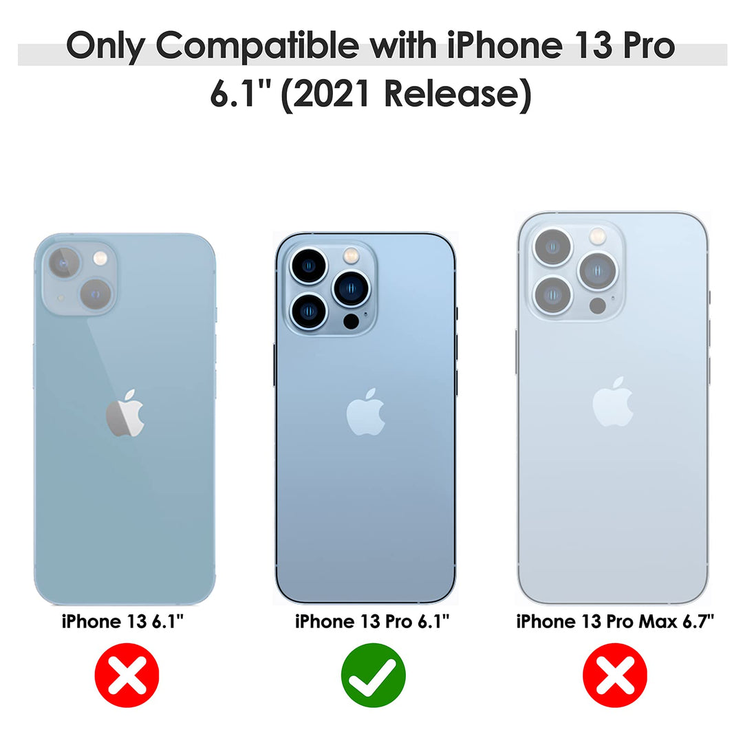 LOHASIC for iPhone 13 Pro Case, Vintage Leather Slim Lu