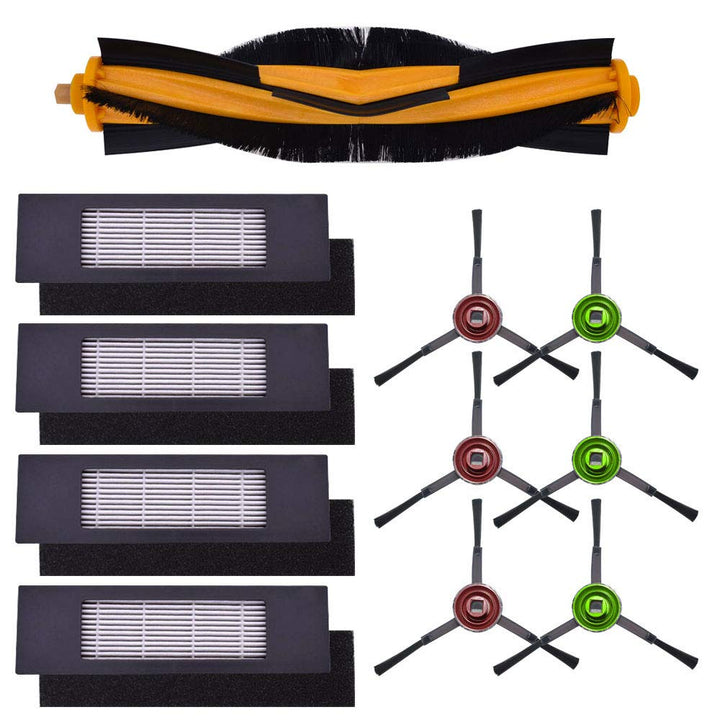Neutop Replacement Compatible with Ecovacs Deebot OZMO 920, 950, T8 Aivi, T9+, N8 Pro+, N10 Plus, yeedi vac max, vac station, vac 2 pro, Robot Vacuum Parts with 1 Roller Brush 4 Filters 6 Side Brushes