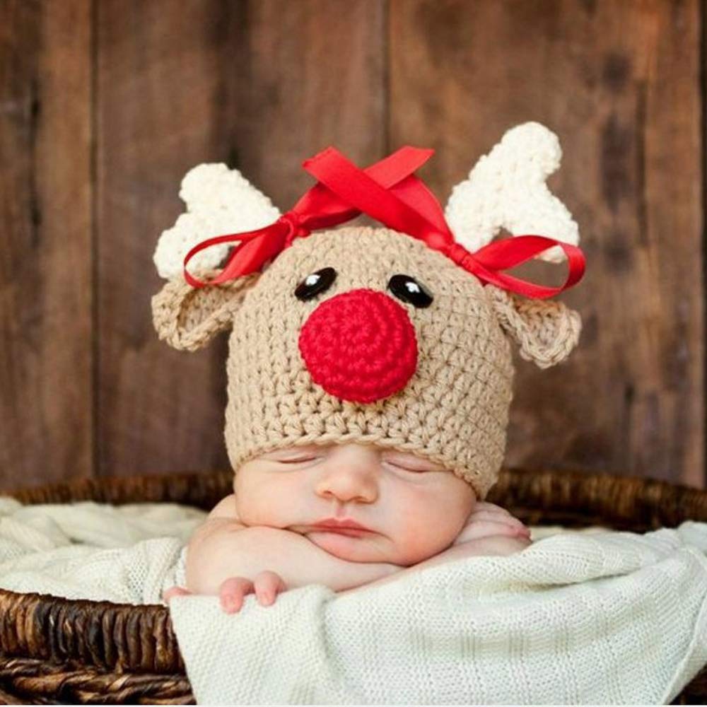 Ypser Infant Baby Knitted Beanie Photo Prop Crochet Kni