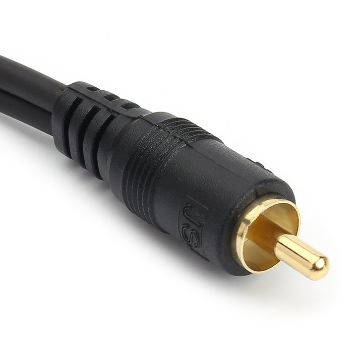 JSJ RCA (M) to 2 RCA (F) Stereo Audio Y Adapter Subwoof
