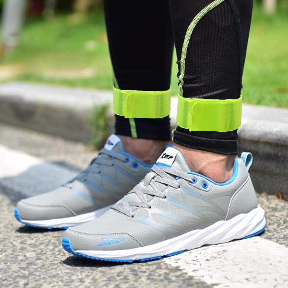 Reflective Bands, Reflective Slap Bracelet, Reflective Wristband High Visibility Reflectors, for Night Run, Night Cycling, Night Working. 12PCS Yellow