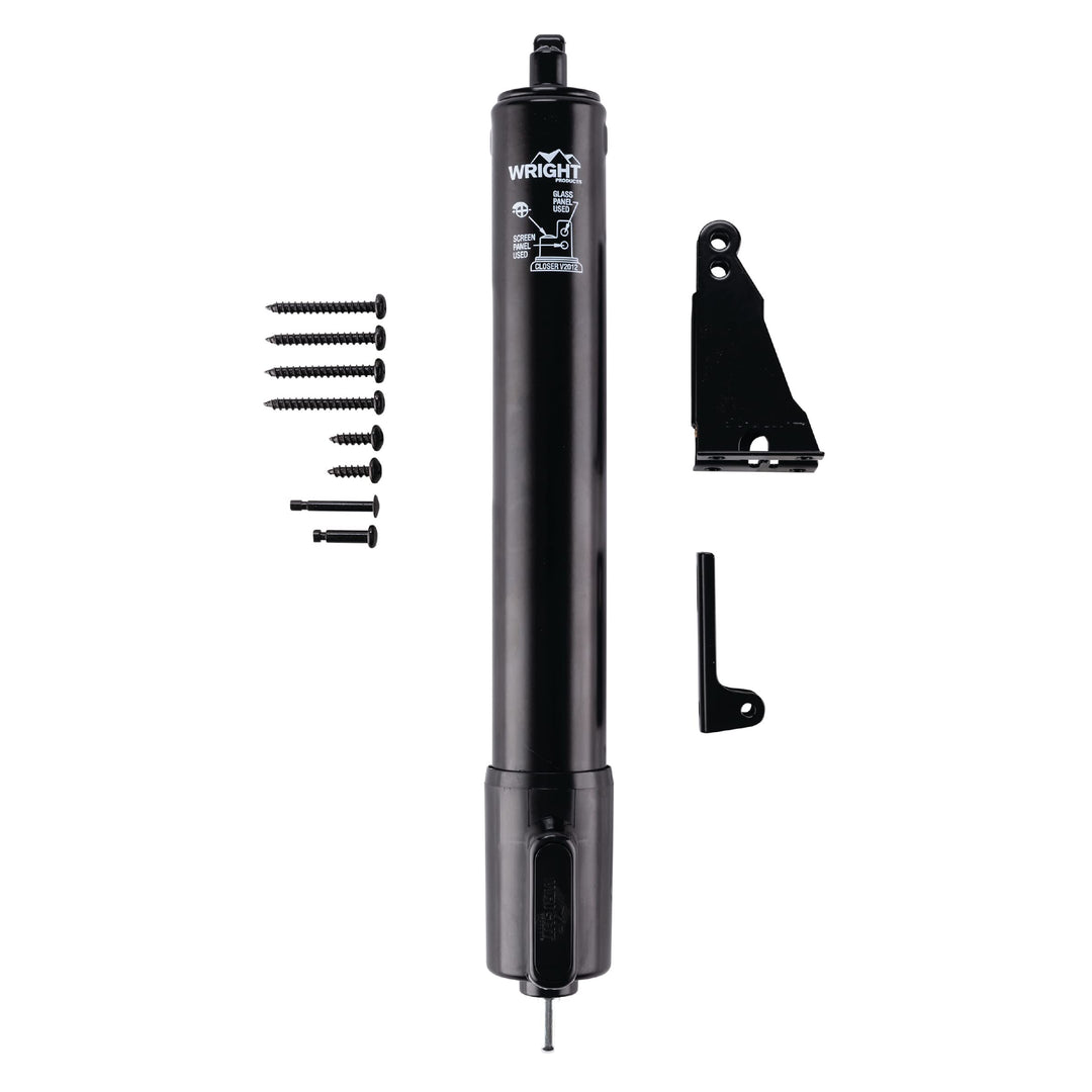 V2012BL Heavy Duty Tap-N-Go Pneumatic Closer, Black