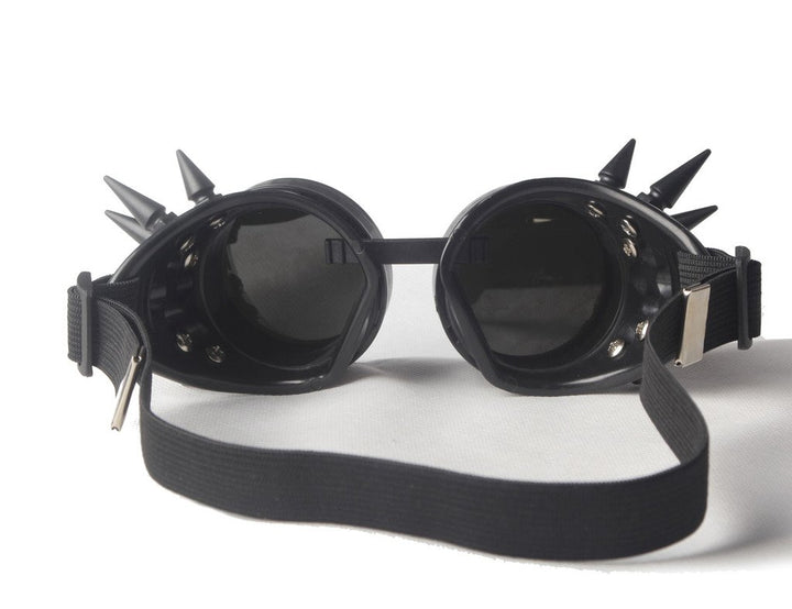 ABS Spiked Steampunk Goggles Glasses Welding Goth Cosplay Goggles