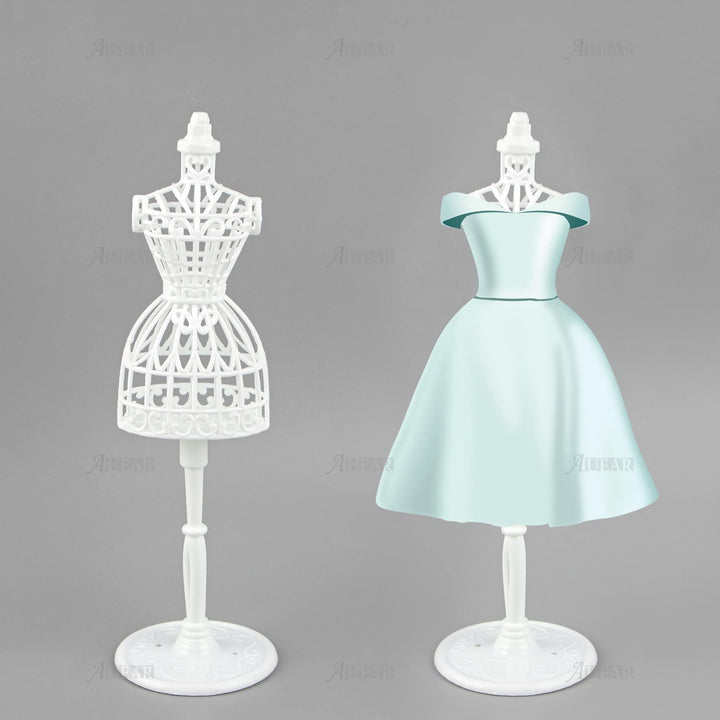 AUEAR, 5 Pack Dress Forms Cloth Gown Plastic Mannequin Display Support Holder Model Stand Accessories for Dresses