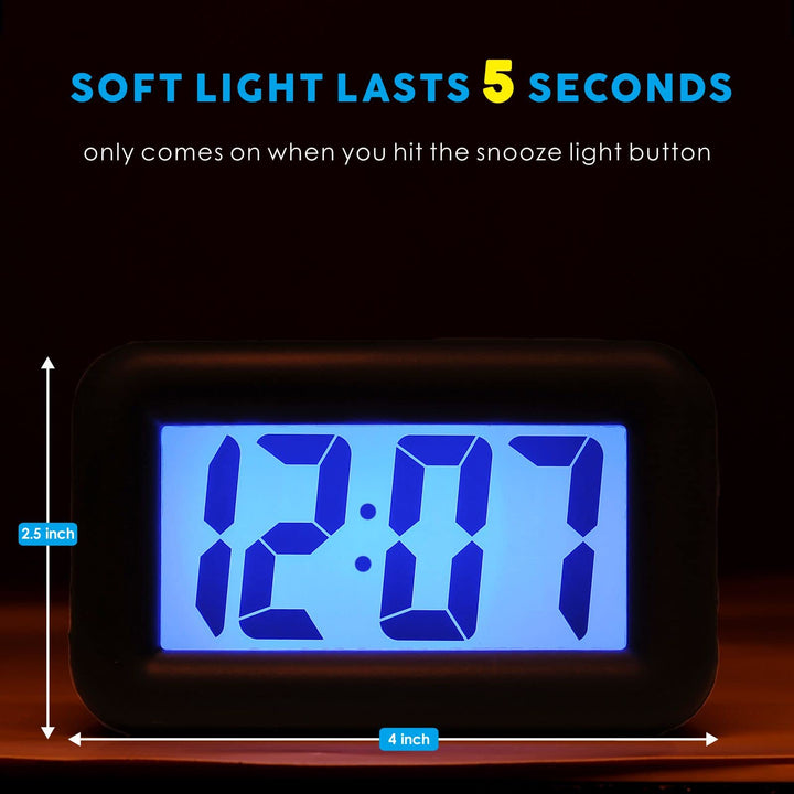 Plumeet Digital Alarm Clock Kids Alarm Clock with Snooz