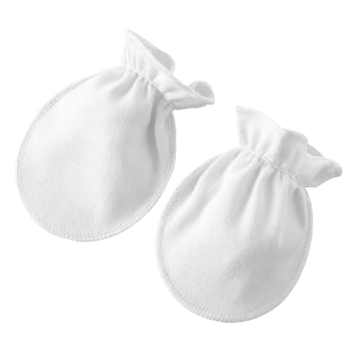 Baby Mittens Newborn No Scratch Cotton Mittens for 0-6 Months Baby Gloves Boys Girls 10 Pack White