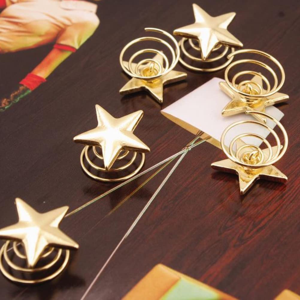 6 Pcs/Pack Delicate Bridesmaid Gift Gold Wedding Hair Pins Clips Bridal Star Hairpin Spiral Hair Claw Stick Headwear Barrettes for Women Girls Hair Accessories