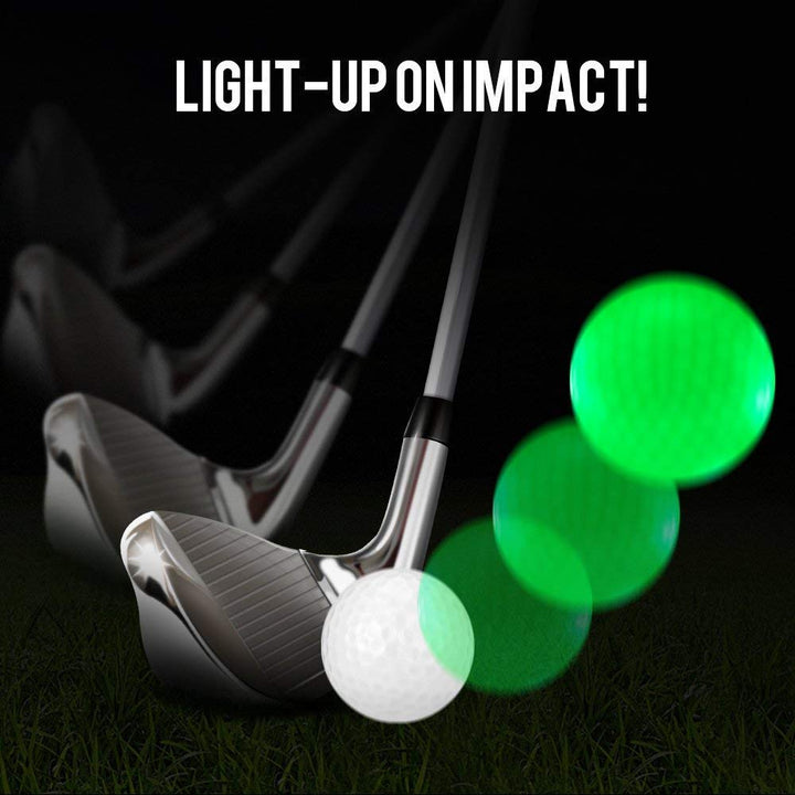 LED Light up Golf Balls, Glow in The Dark Night Glow Golf Balls (Mixed 3 Colors)