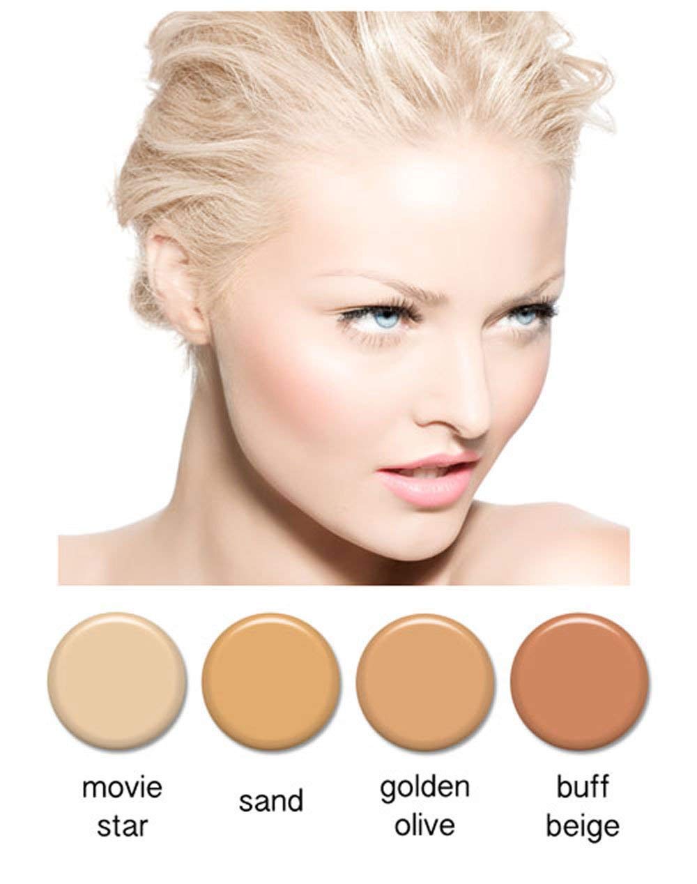 Airbrush Makeup - Foundation 1/2oz Bottle Choose Color (Golden Olive)