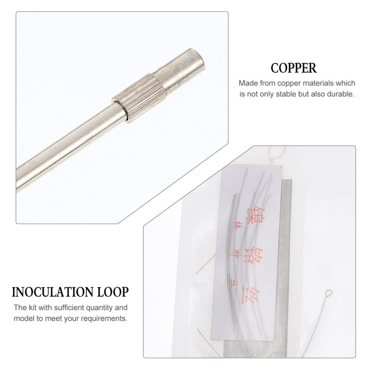Baluue 24pcs Reusable Inoculating Loop Nichrome Tip Mic