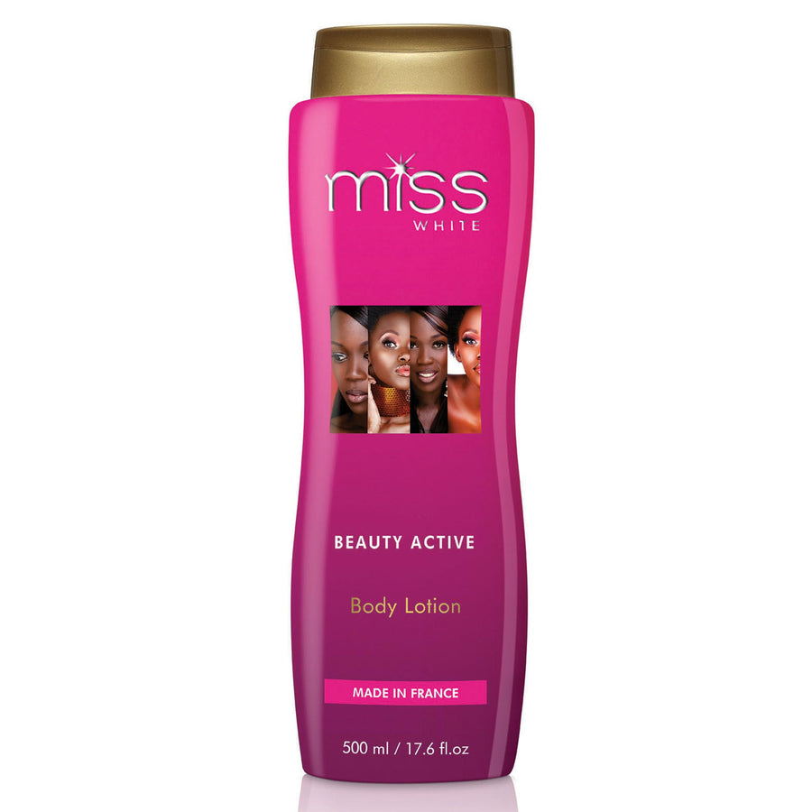 -Miss White, Skin Brightening Body Lotion – 13.5 Fl oz / 400 ml – Moisturizing, Hydrating Lotion, Helps to Reduce pigments on: Body, Elbows, Knees and Armpits