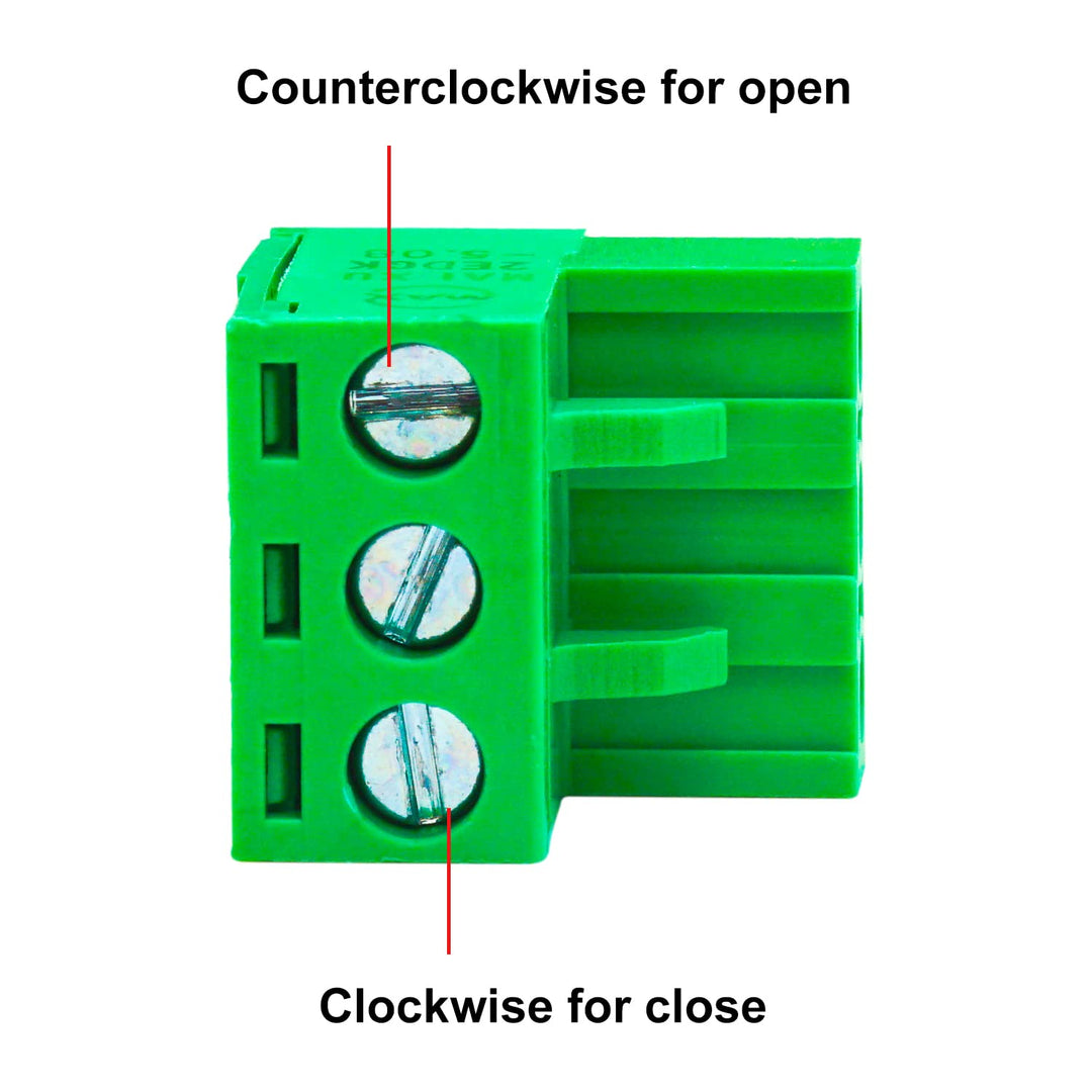6 Pack 5.08mm Pitch Green Phoenix Type Connector 3 Pin PCB Screw Terminal Block