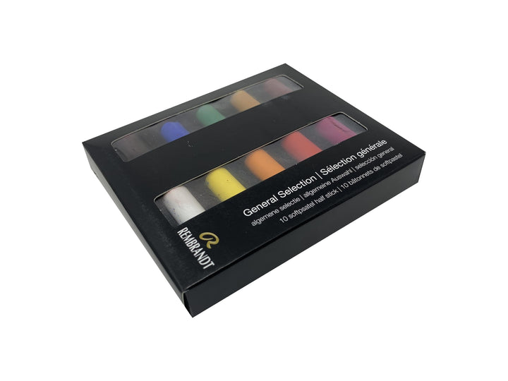 Rembrandt Soft Pastel Micro Set, 10-Piece Half Sticks, 