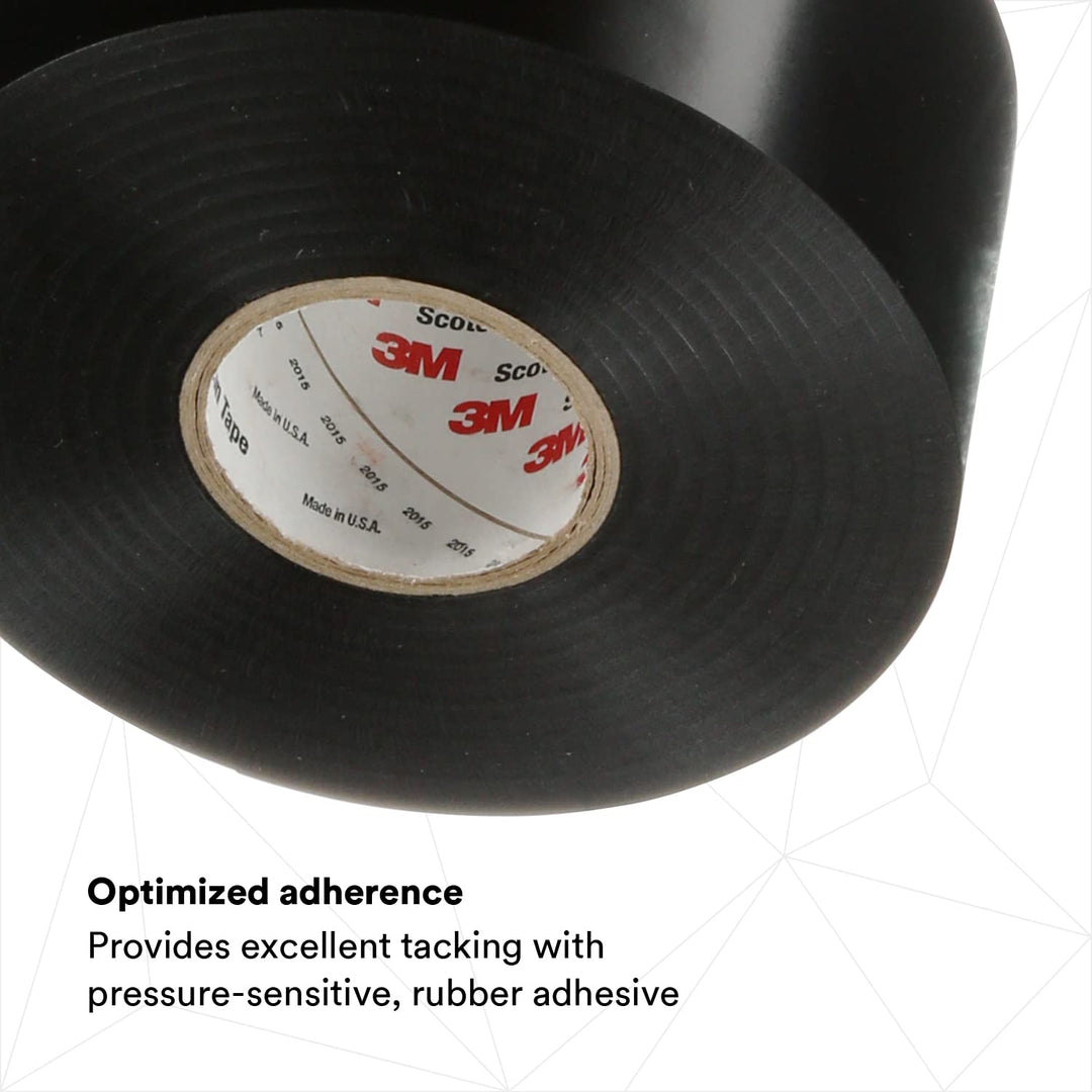 Scotchrap Vinyl Corrosion Protection Tape 50, Unprinted, 2 in x 100 ft, Black