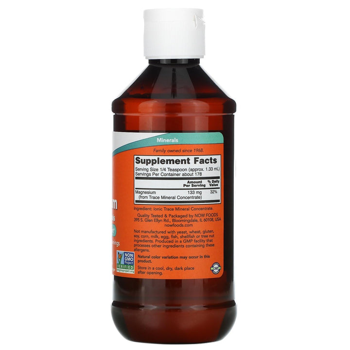 NOW Supplements, Liquid Magnesium with Trace Mineral, N