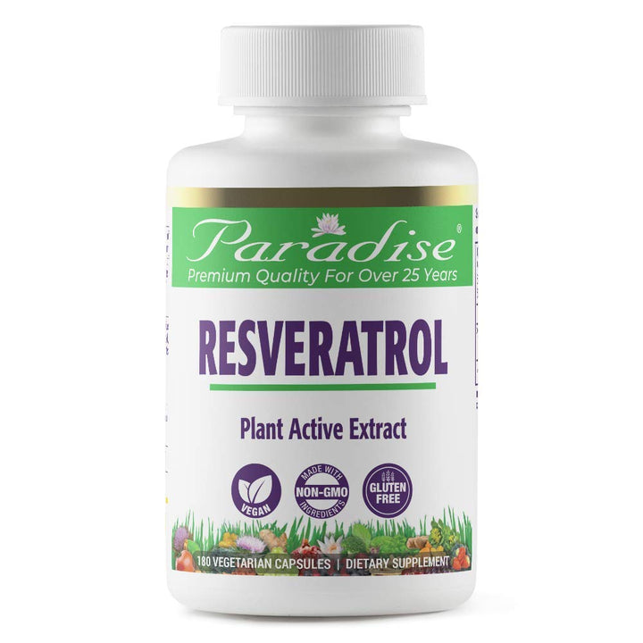 Resveratrol, Antioxidant, Super Potent, Ultra Pure, Vegan, Non GMO, Gluten Free, 180 Vegetarian Capsules