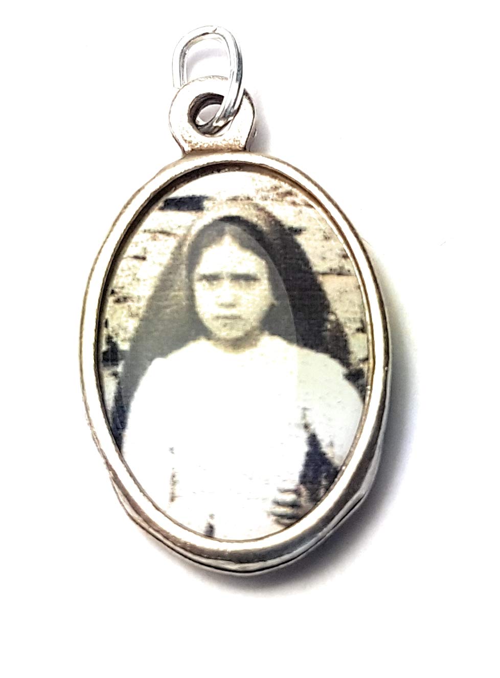 3rd class relic medal Saint Jacinta Marto patron Bodily ills Portuguese Children Captives People ridiculed for their piety Prisoners Sick people Against sickness Fatima Portugal Blessed Virgin