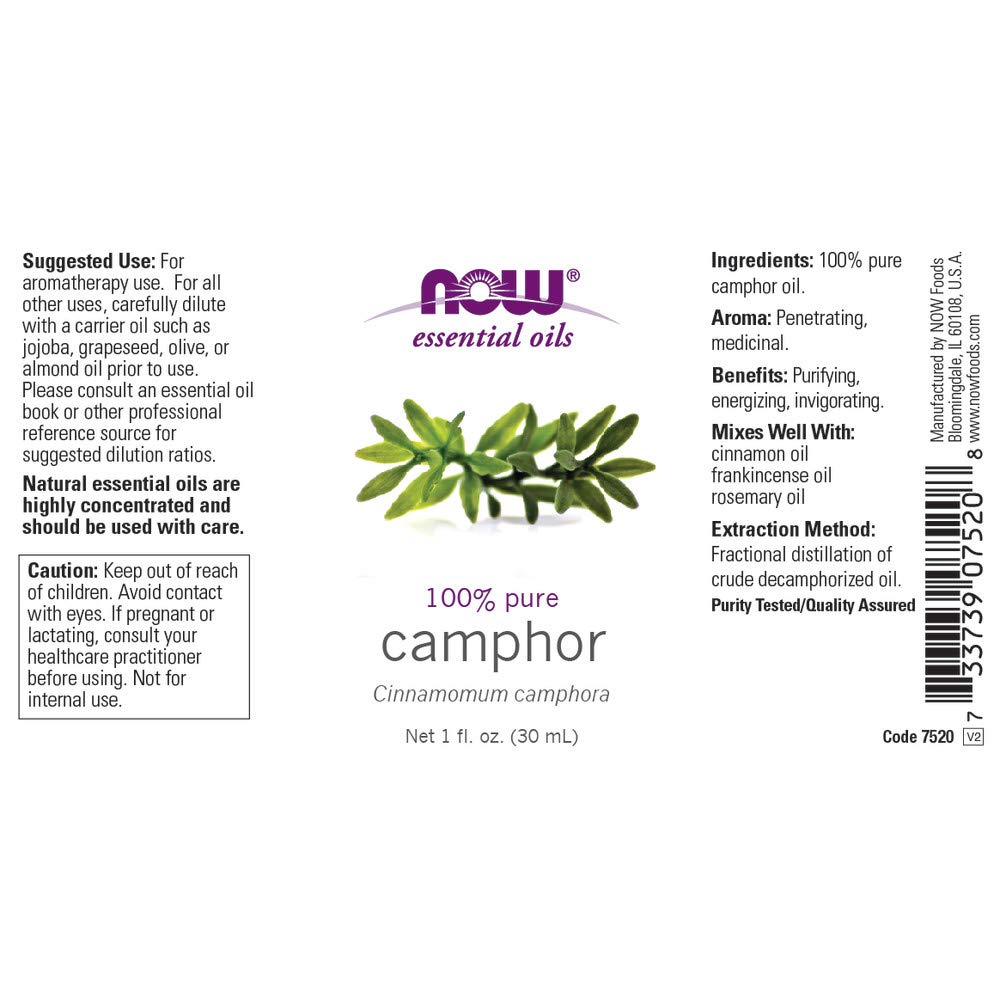 Now Foods, Essential Oils, Camphor, 1 fl oz (30 ml)