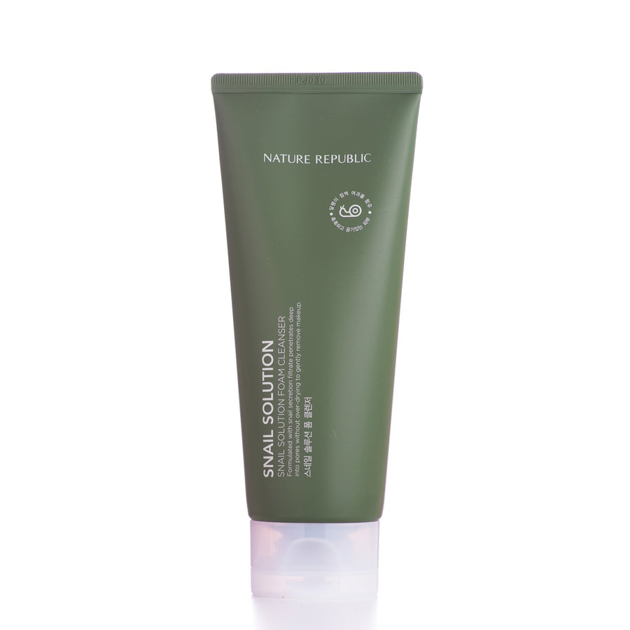 Snail Solution Moisturizing Foam Cleanser Smooth Rich Facial Foam Skin Pore Care Glossy Clean 150ml/5.07fl.oz