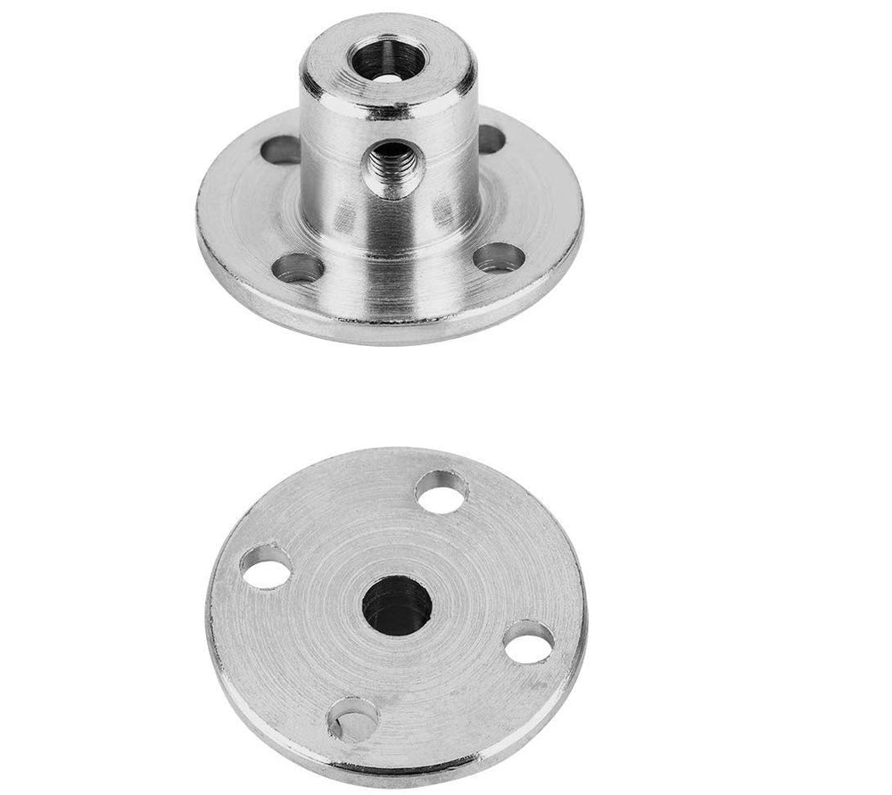 4Pcs 4mm Flange Coupling Connector, Rigid Guide Model Coupler Accessory, Shaft Axis Fittings for DIY RC Model Motors