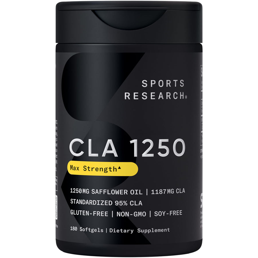 CLA - 1250mg with Active Conjugated Linoleic Acid for Men and Women | Non-GMO, Soy & Gluten Free - 95% (180 Softgels)…